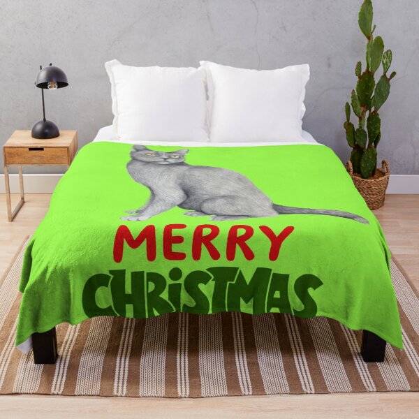 Item preview, Cute British Shorthair Merry Christmas Holiday Art designed and sold by stormk10.