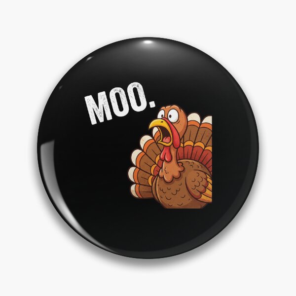 Aperçu de l'œuvre Moo Dinde Effrayée Drôle Thanksgiving créée et vendue par MizoX7.