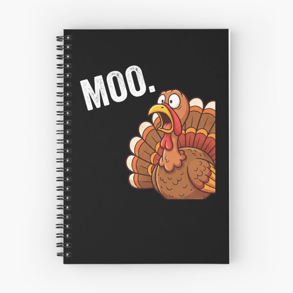 Aperçu de l'œuvre Moo Dinde Effrayée Drôle Thanksgiving créée et vendue par MizoX7.