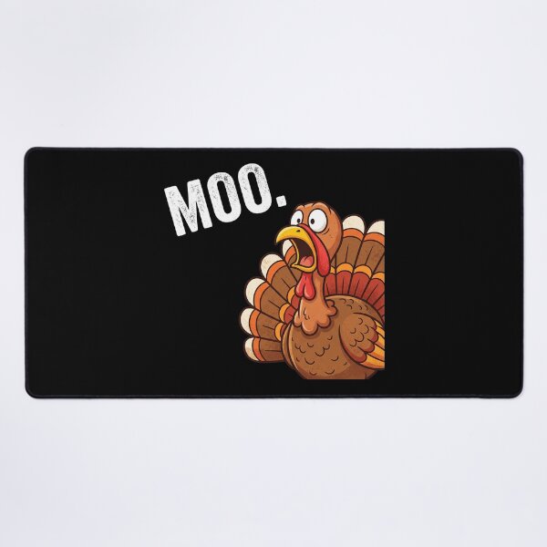Aperçu de l'œuvre Moo Dinde Effrayée Drôle Thanksgiving créée et vendue par MizoX7.