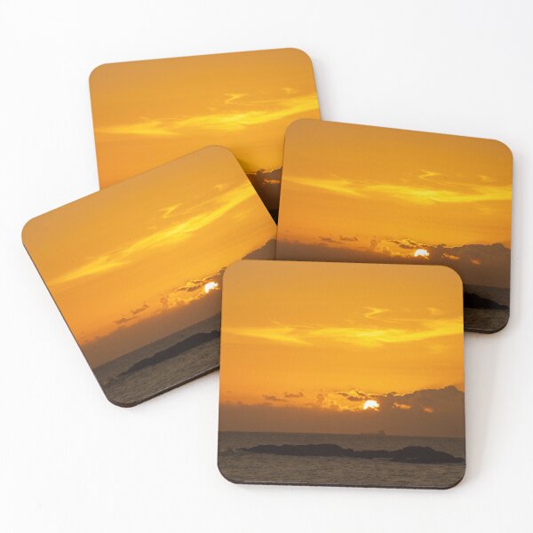 Item preview, Golden Hour Sunset Over Ocean Horizon designed and sold by ThaCriações.