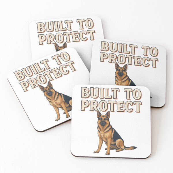 Item preview, German Shepherd - Funny Dog | Built To Protect designed and sold by No Excuses Supply.