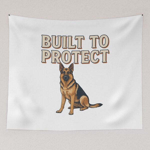 Item preview, German Shepherd - Funny Dog | Built To Protect designed and sold by No Excuses Supply.
