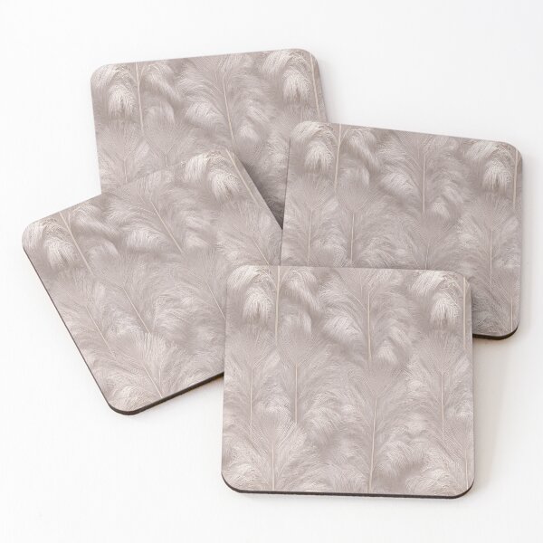 Item preview, Neutral Taupe Pampas Feather Plume Texture designed and sold by Piotrek0001.