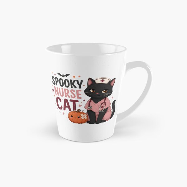 Item preview, Spooky Nurse Cat Black Cat Halloween Medical designed and sold by OliviaHayesArt.