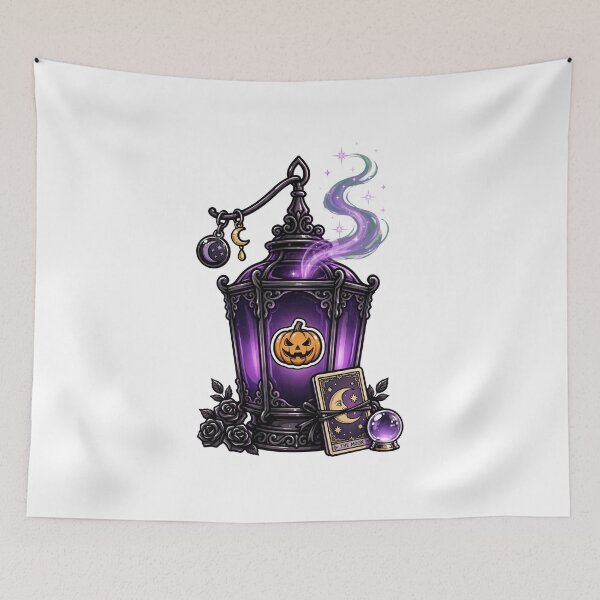 Item preview, Tarot Fortune Halloween Lantern designed and sold by LunaGlow Studio.