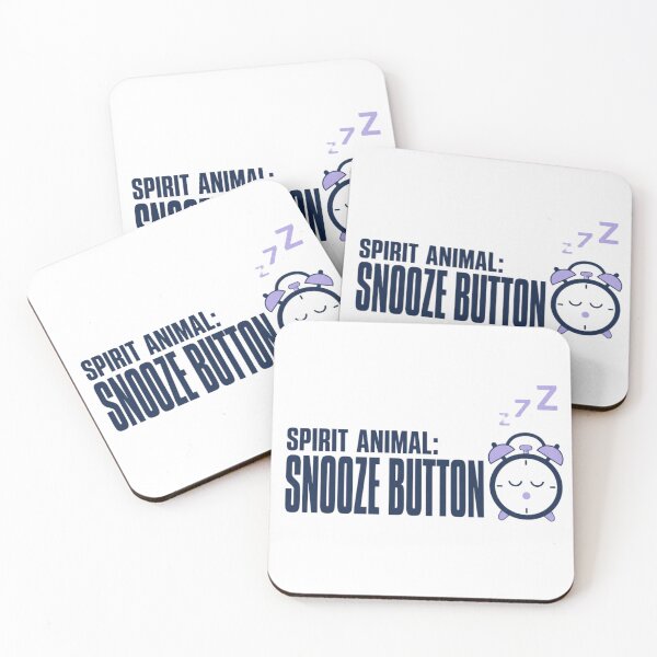 Item preview, Spirit Animal Snooze Button Alarm Clock designed and sold by The Vault Shop.