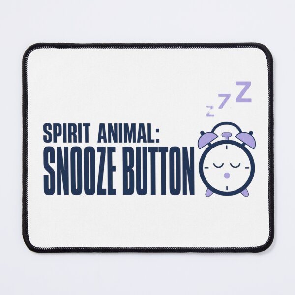 Item preview, Spirit Animal Snooze Button Alarm Clock designed and sold by The Vault Shop.