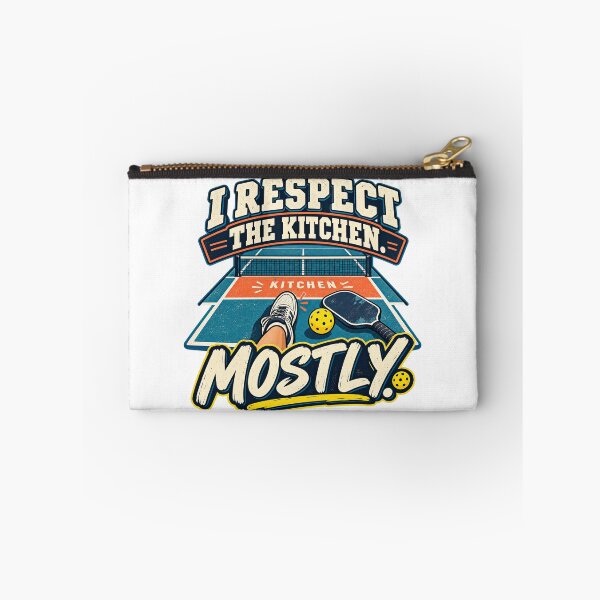 Item preview, I Respect the Kitchen Pickleball Humor designed and sold by Quirkloomstudio.