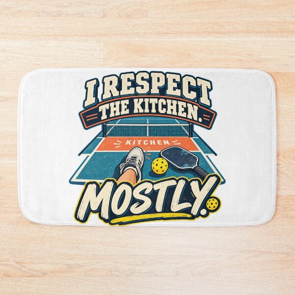 Item preview, I Respect the Kitchen Pickleball Humor designed and sold by Quirkloomstudio.