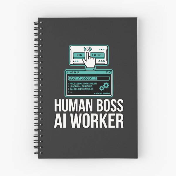 Item preview, Human Boss AI Worker Funny Developer Coder Gift designed and sold by Ixnor.