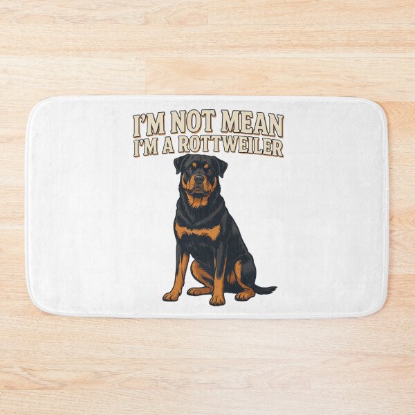 Item preview, Rottweiler - Funny Dog | I'm Not Mean I'm A Rottweiler designed and sold by No Excuses Supply.