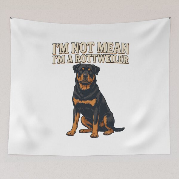 Item preview, Rottweiler - Funny Dog | I'm Not Mean I'm A Rottweiler designed and sold by No Excuses Supply.