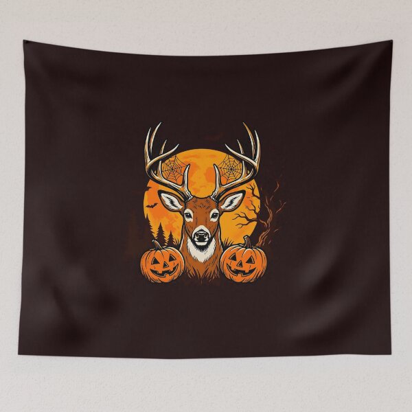 Item preview, Halloween deer and pumpkins  designed and sold by artyval.