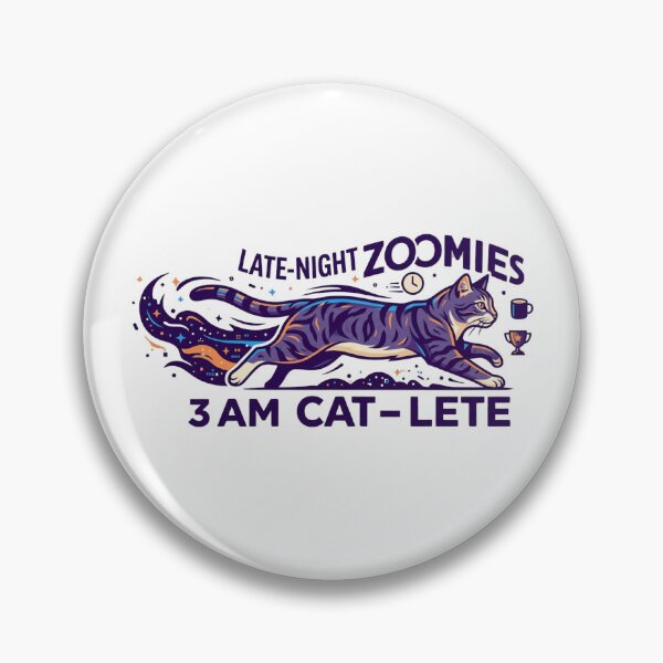 Item preview, Late-Night Zoomies 3 AM Cat-lete Funny Cat designed and sold by DrMerlin.
