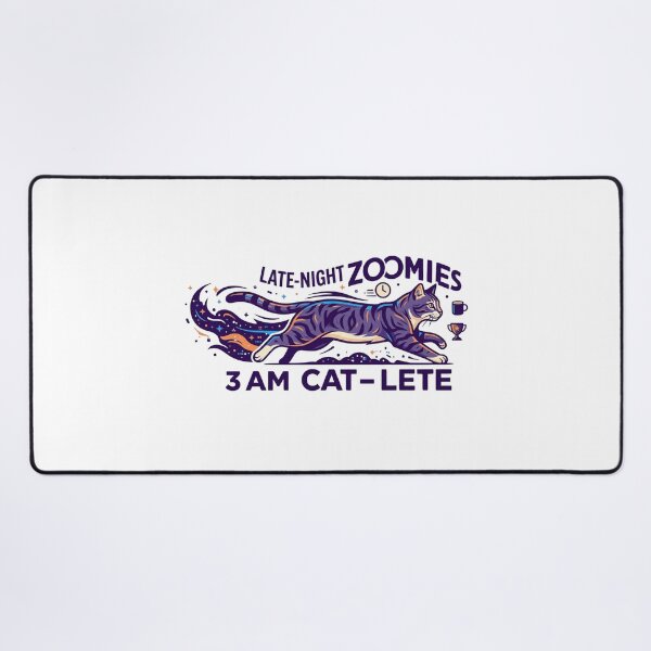 Item preview, Late-Night Zoomies 3 AM Cat-lete Funny Cat designed and sold by DrMerlin.