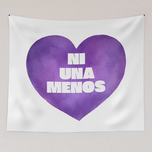 Item preview, Ni Una Menos Purple Watercolor Heart designed and sold by Fani*.