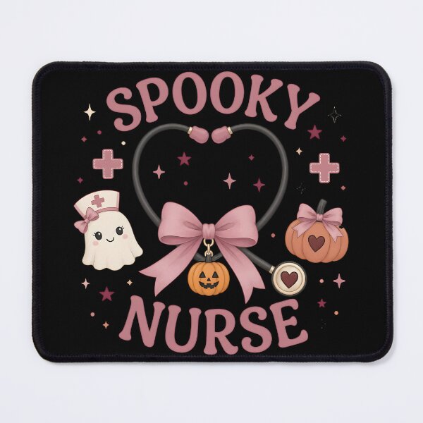 Item preview, Spooky Nurse Heart Stethoscope Halloween designed and sold by OliviaHayesArt.