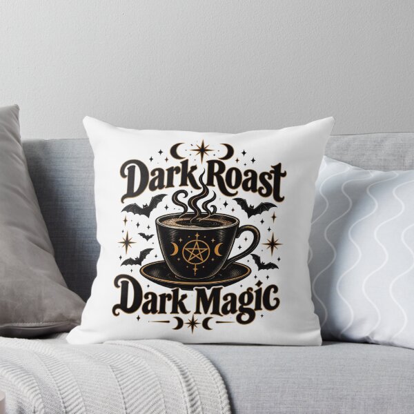 Item preview, Dark Roast Dark Magic – Witchy Coffee Cup Celestial Bats designed and sold by Neon Bones Studio.