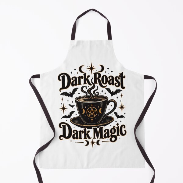 Item preview, Dark Roast Dark Magic – Witchy Coffee Cup Celestial Bats designed and sold by Neon Bones Studio.