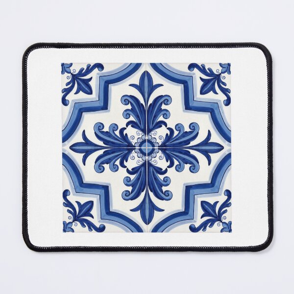 Artikelvorschau, Azulejos Blu, Fliese mit mediterranem Muster entworfen und verkauft von CEARceramics.