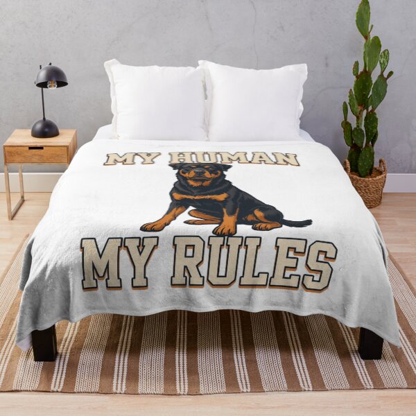 Item preview, Rottweiler - Funny Dog | My Human My Rules designed and sold by No Excuses Supply.