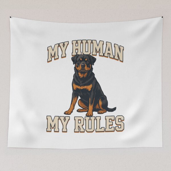 Item preview, Rottweiler - Funny Dog | My Human My Rules designed and sold by No Excuses Supply.