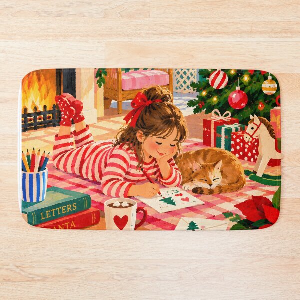 Artikelvorschau,  Cozy Christmas Letters to Santa by the Mediterranean Sea entworfen und verkauft von Amalia Gutyz.