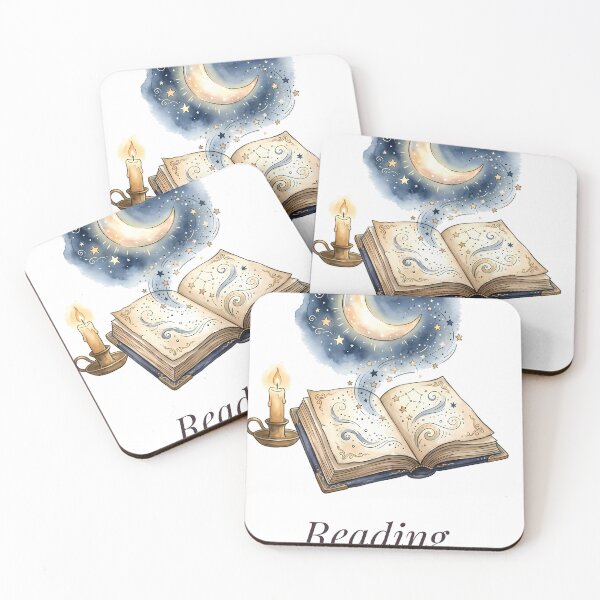Item preview, Reading Past Midnight Bookish Moon designed and sold by alvixVerse Merch.