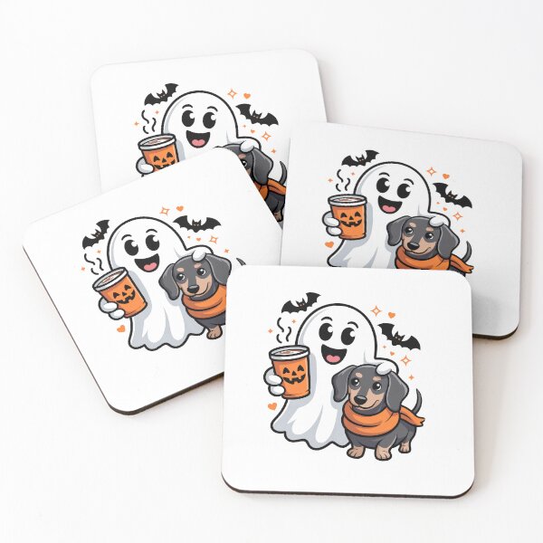 Item preview, Cute Halloween Ghost And Dog Pumpkin Design designed and sold by limanol.