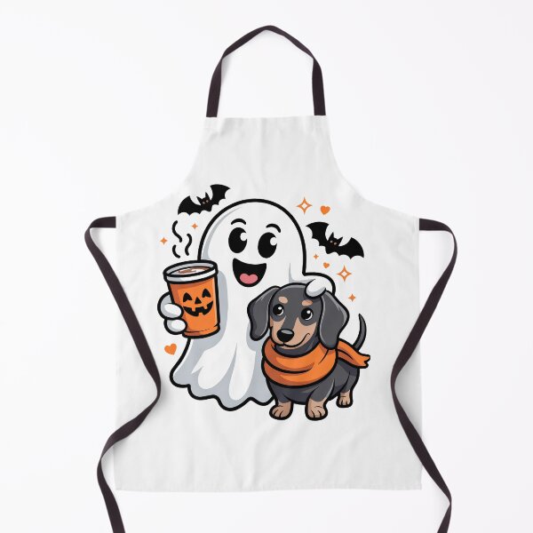Item preview, Cute Halloween Ghost And Dog Pumpkin Design designed and sold by limanol.