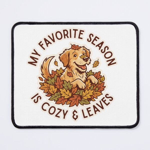 Item preview, My Favorite Season Is Cozy And Leaves Golden Retriever designed and sold by DrMerlin.
