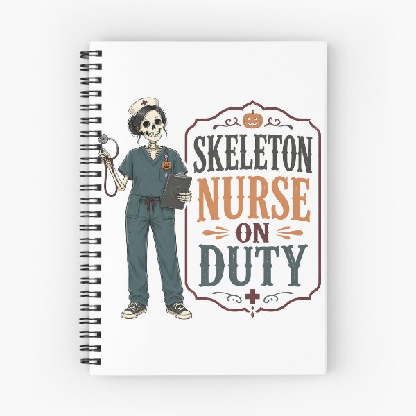 Item preview, Skeleton Nurse On Duty Spooky Hospital Worker designed and sold by OliviaHayesArt.