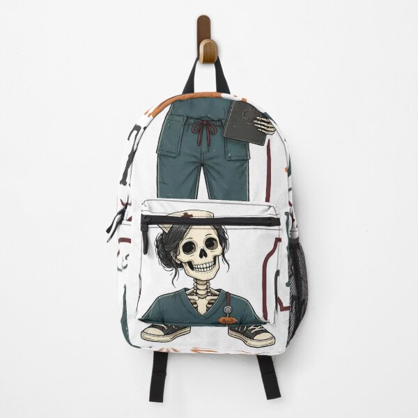 Item preview, Skeleton Nurse On Duty Spooky Hospital Worker designed and sold by OliviaHayesArt.