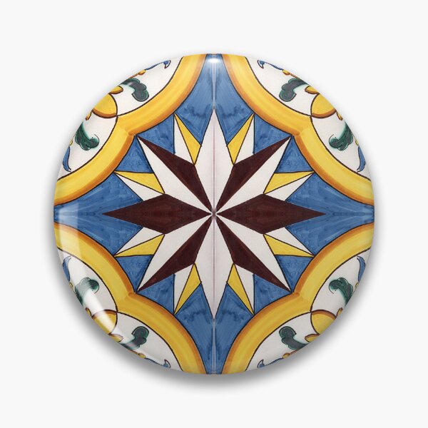 Item preview, Traditional pattern sicilian tile designed and sold by CEARceramics.