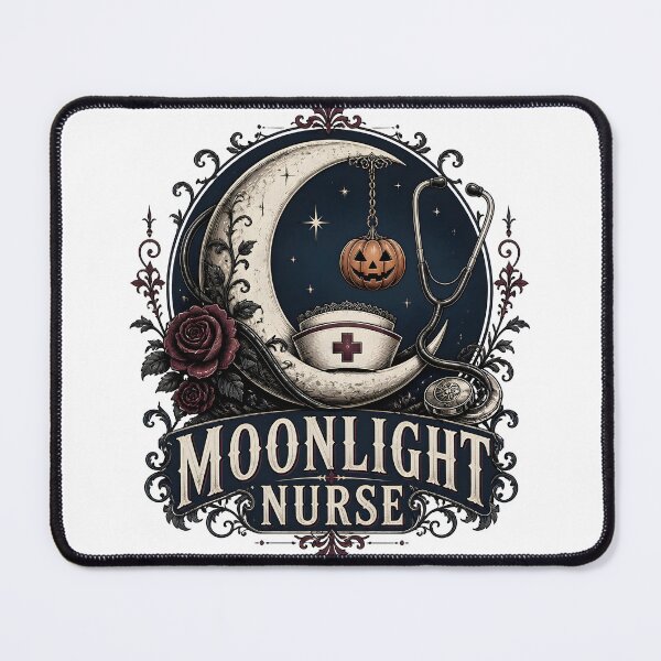Item preview, Moonlight Nurse Spooky Night Shift Hospital designed and sold by OliviaHayesArt.
