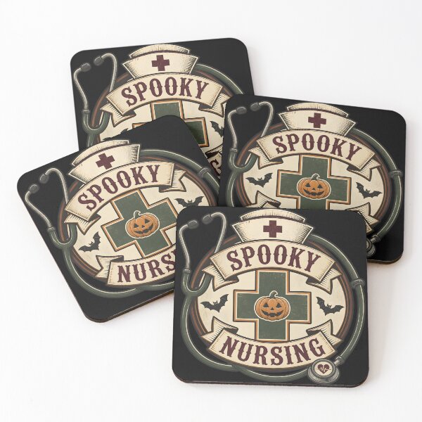 Item preview, Spooky Nursing Vintage Seal Hospital Emblem designed and sold by OliviaHayesArt.