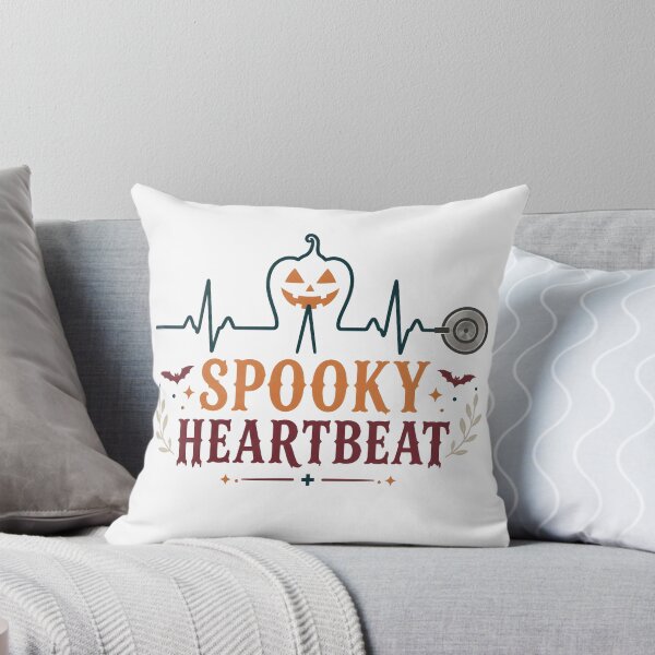 Item preview, Spooky Heartbeat Nurse ECG Line Pumpkin designed and sold by OliviaHayesArt.