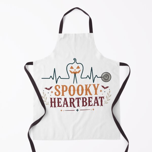 Item preview, Spooky Heartbeat Nurse ECG Line Pumpkin designed and sold by OliviaHayesArt.