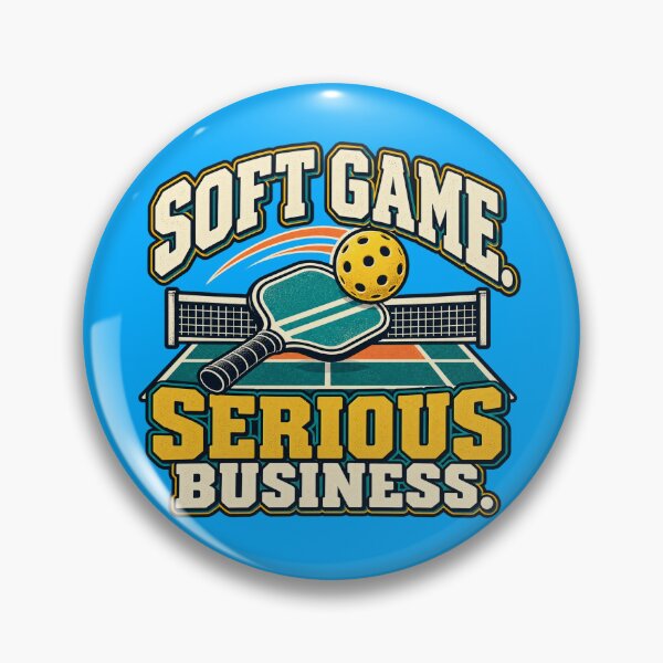 Item preview, Soft Game Serious Business Pickleball Humor designed and sold by Quirkloomstudio.