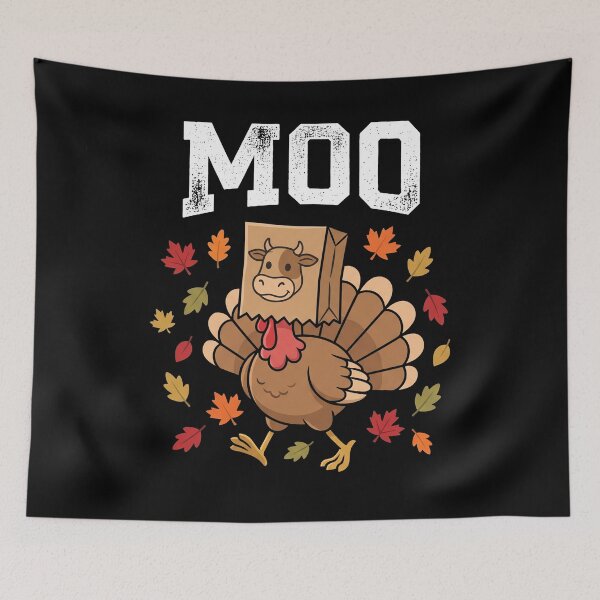 Item preview, Moo Dinde Sac Papier Vache Feuilles D Automne designed and sold by MizoX7.