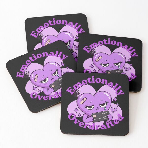 Item preview, Emotionally Overdrafted Purple Heart Design designed and sold by Artography Designs.