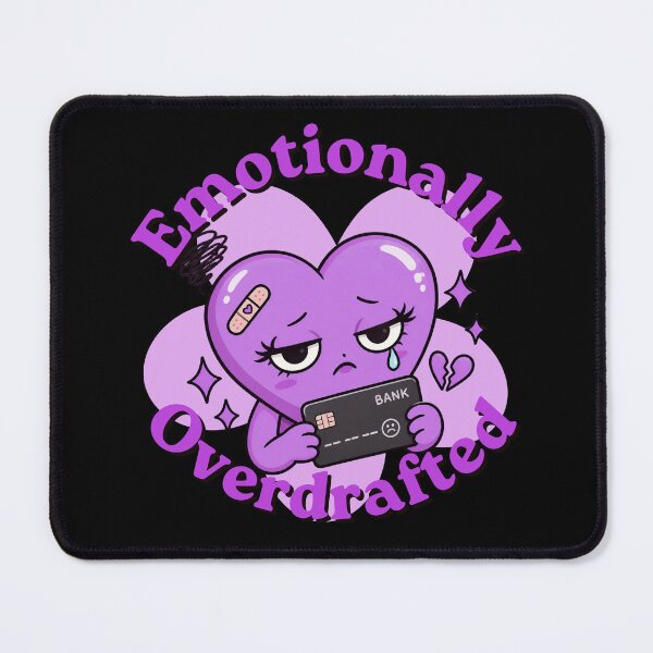 Item preview, Emotionally Overdrafted Purple Heart Design designed and sold by Artography Designs.