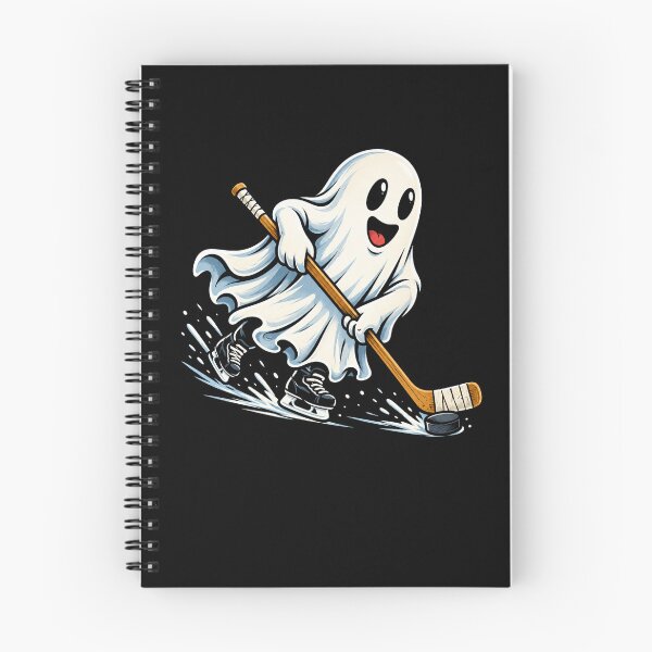 Item preview, Funny Ghost Hockey Player Retro Winter Sport designed and sold by Moizento.