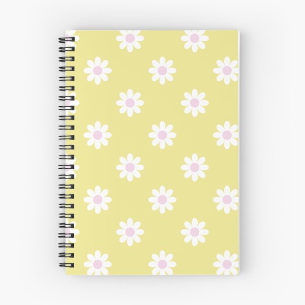 Item preview, Retro Ditsy Daisy in Lemonade Yellow and Baby Pink designed and sold by YesterdayColl.