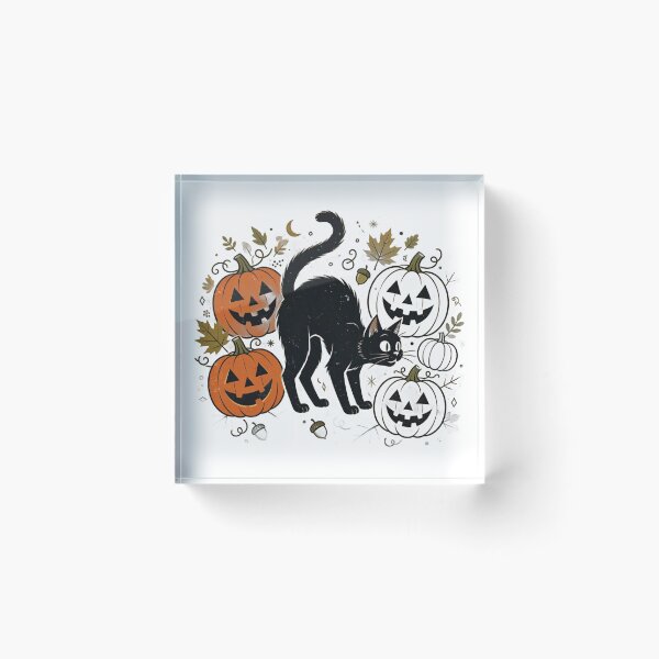 Item preview, Vintage Halloween Black Cat Jack O Lantern Retro designed and sold by Robert Lucio.