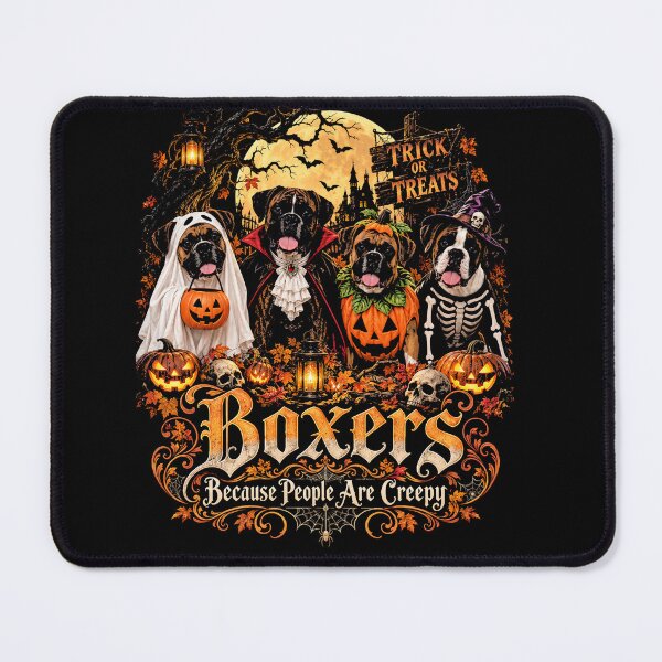 Item preview, Best Seller Four Boxers Under The Halloween Moon Funny Vintage Retro Style designed and sold by ArcaneArtistry.
