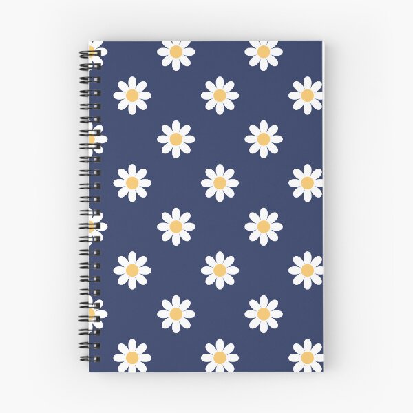 Item preview, Retro Ditsy Daisy in Navy Blue and Golden Yellow designed and sold by YesterdayColl.