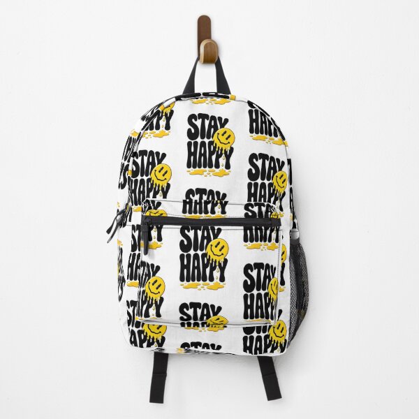 Item preview, Stay Happy Melting Smiley Face Positive Vibes designed and sold by Kruti Collection.