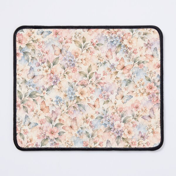 Item preview, Ethereal Butterfly Garden – Pastel Watercolor Floral Pattern designed and sold by HO•Designs.